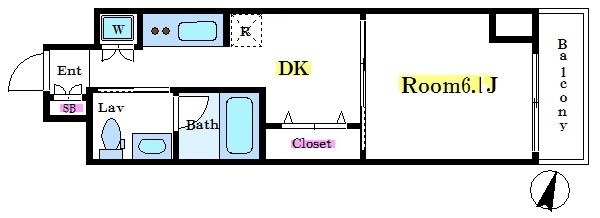ＸＥＢＥＣ人形町exz （ジーベック人形町エグゼ） 間取り