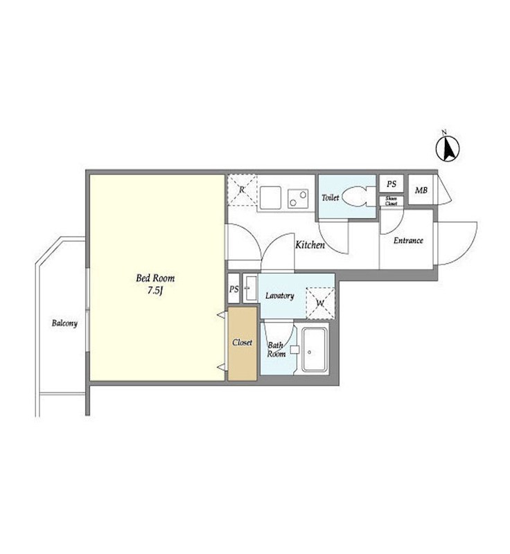 グローベル　ザ・クレス押上 402号室 間取り