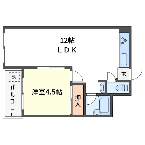 ハイツかつら 間取り図