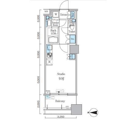 パークキューブ亀戸  間取り図