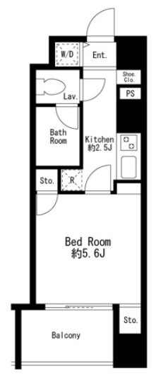 プライムアーバン日本橋茅場町  間取り