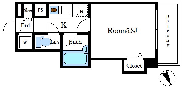 プライムアーバン日本橋茅場町  間取り