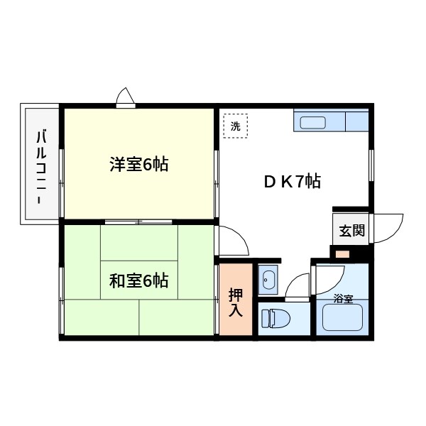 コーポ皆川 間取り