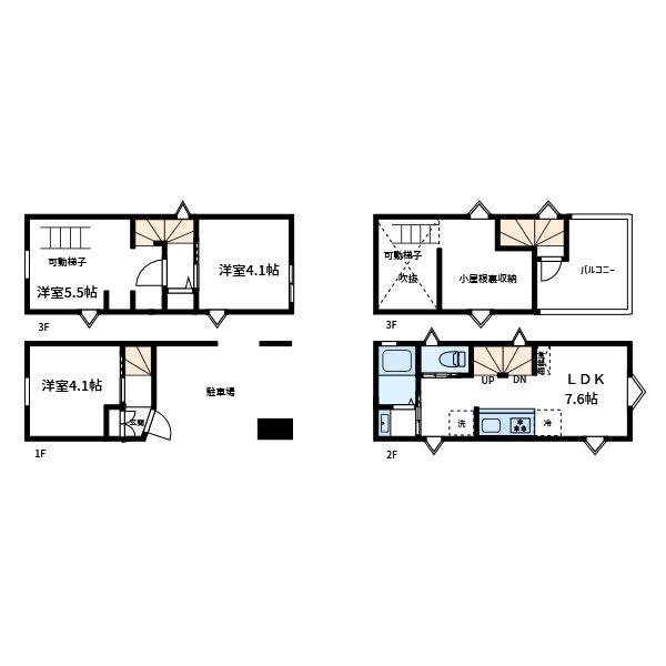 町屋3丁目新築戸建 間取り