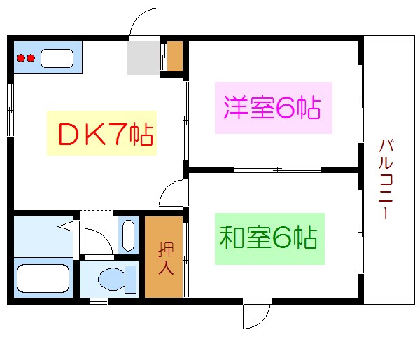 コーポ皆川 間取り
