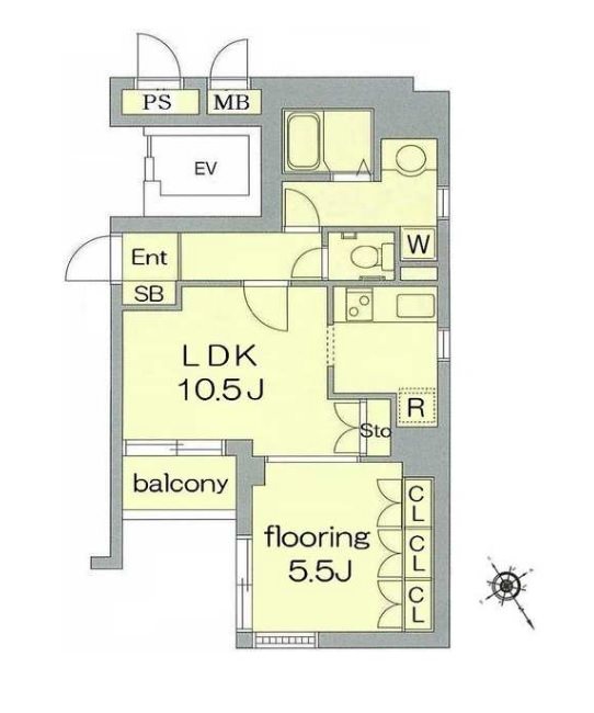 グランヴァン水天宮Ⅱ  間取り
