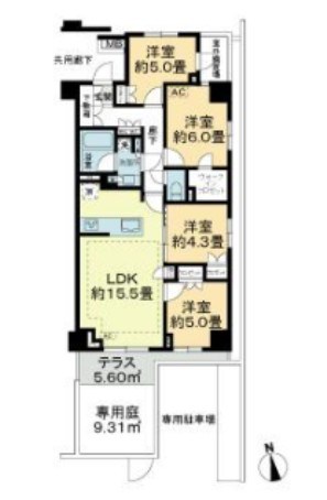 オープンレジデンシア北綾瀬プレイス 間取り