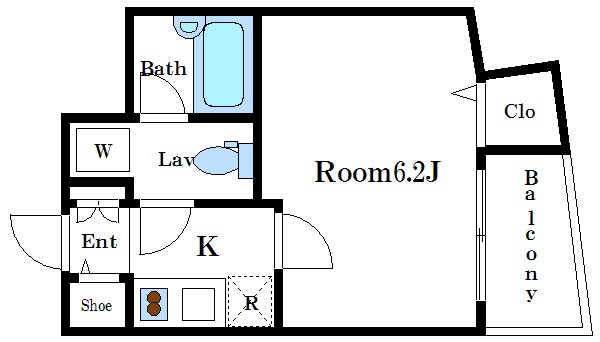 プレールドゥーク水天宮  間取り