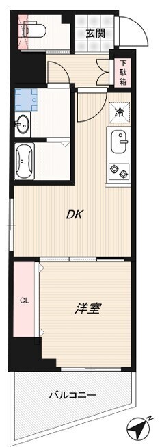 ジェノヴィア水天宮前Ⅱスカイガーデン 間取り