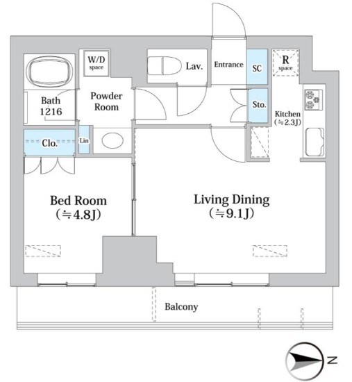 バウスフラッツ王子神谷 間取り