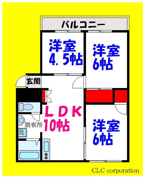 グランディ南行徳 202号室 間取り
