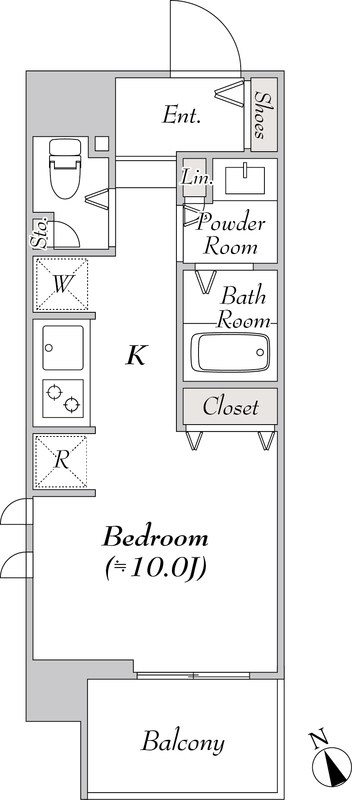 ウエリスアーバン水天宮前  間取り