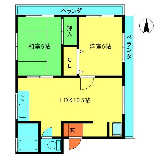 コーポ泉   間取り図