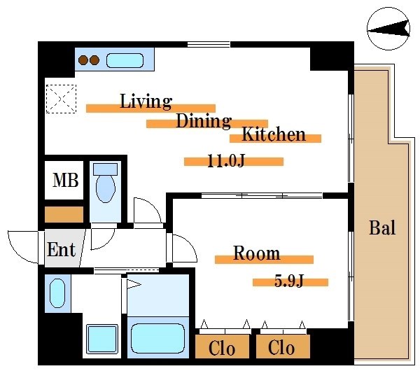 木場ビクトリーマンション 間取り