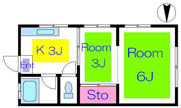 竹田荘  間取り