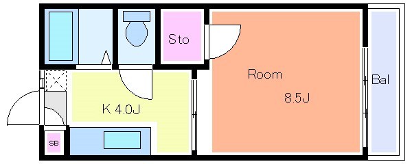 ASAHIハイツＡ棟 間取り