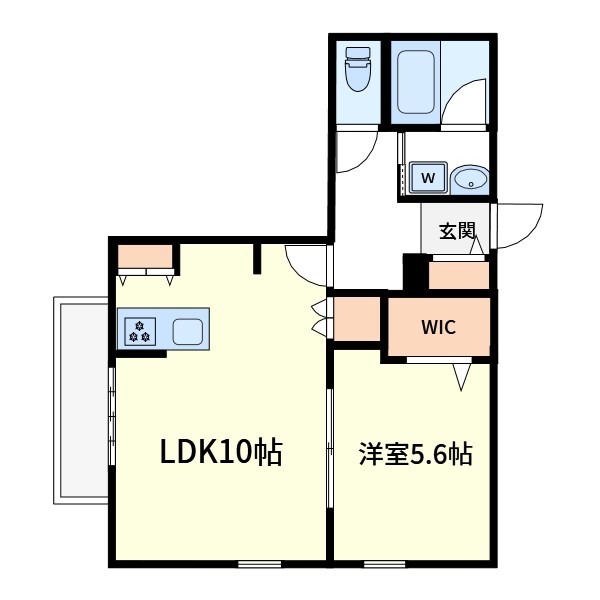 NOBLE　RYUSEN 101号室 間取り