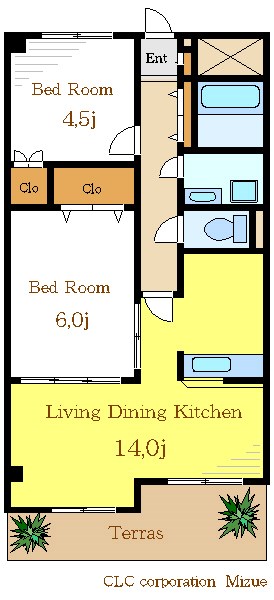 プワソンルージュ 間取り