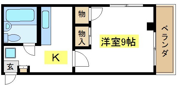 パレドゥユー 101号室 間取り