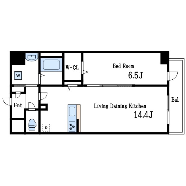 Horizon Residence 1001号室 間取り