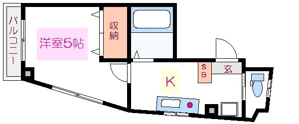 柳澤ハイツⅡ 201号室 間取り