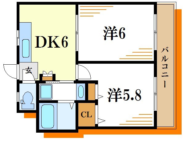クロート第6 間取り図