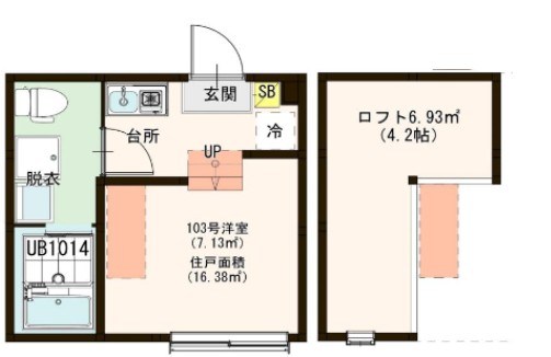 ルシエル北小岩 間取り図