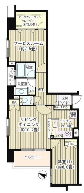 ＫＤＸレジデンス日本橋水天宮 間取り