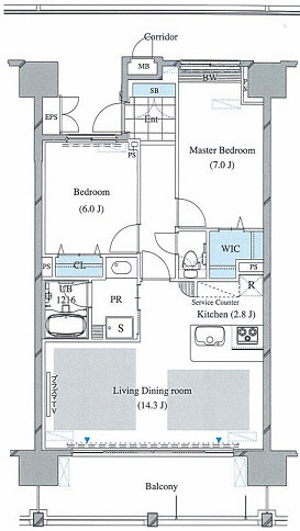 ロイヤルパークス新田 間取り