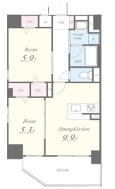 プローシュⅡ 501号室 間取り