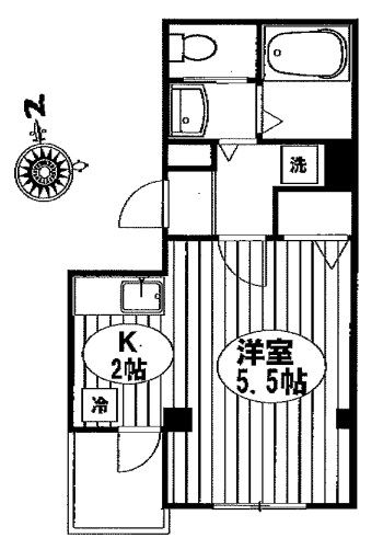 アルソス妙典 201号室 間取り