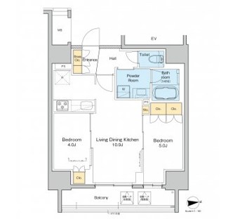 プラウドフラット日暮里 間取り