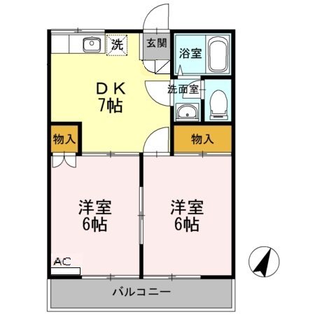パステロードⅡ番館  間取り