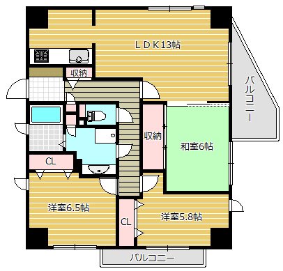 モアリッシェル戸田公園 間取り