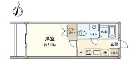 ベルディ西日暮里 間取り