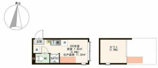 レインパレス西大島 間取り