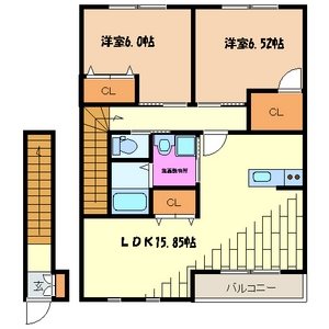 クロバーハイツＢ棟 間取り