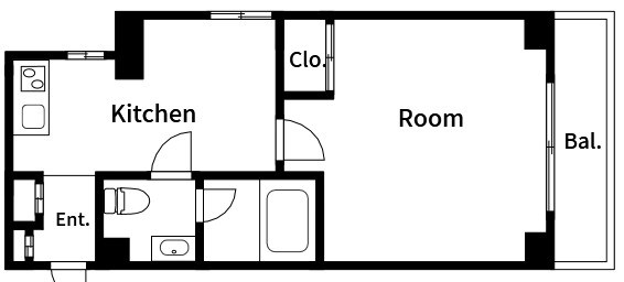 エスト東向島 201号室 間取り