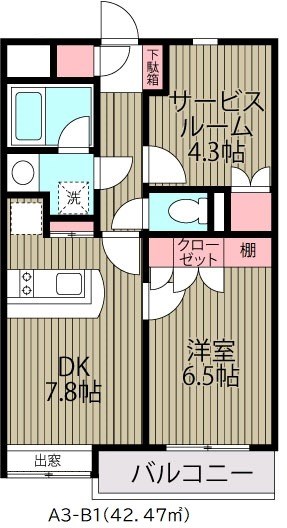 ハイツ浦安  間取り図