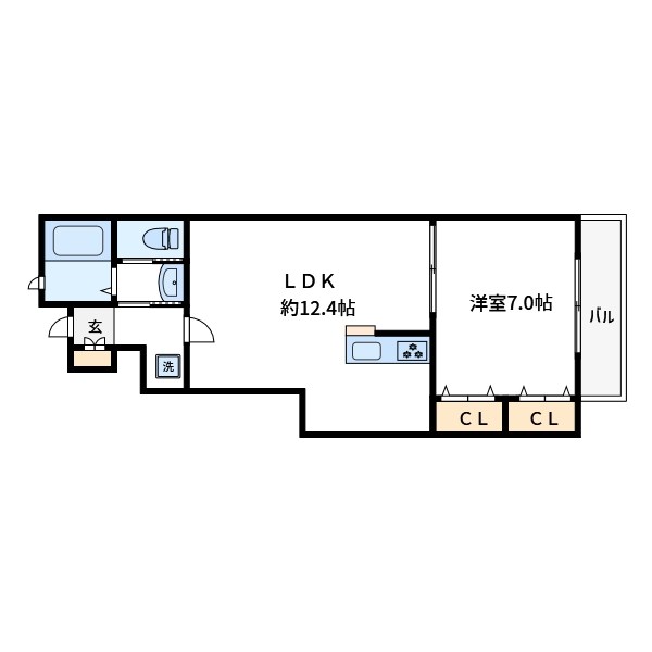 シャーメゾンニシノ 間取り図