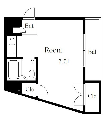 川村第三コーポ 間取り図