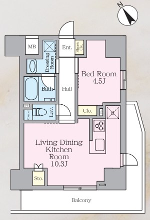 ラグゼナ北千住Ⅱ 間取り