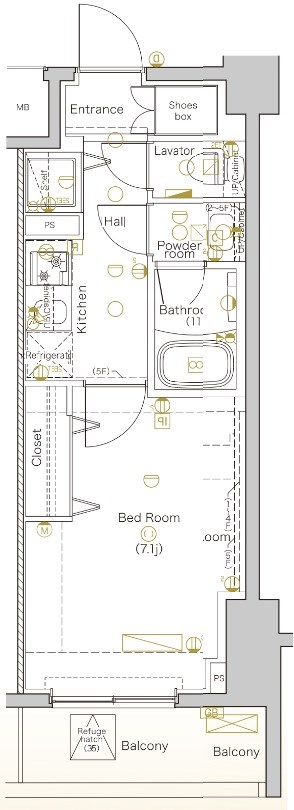 ＤＩＰＳ北千住 間取り