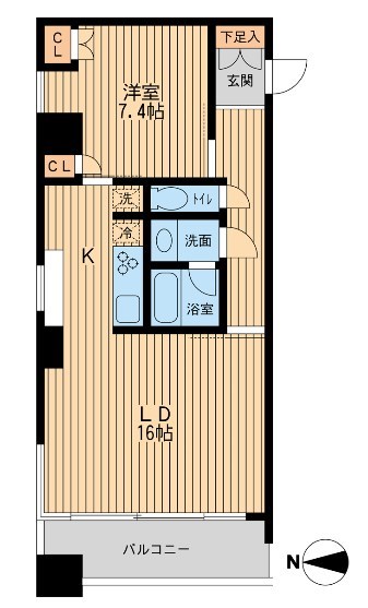 ドゥーエ清澄白河  間取り