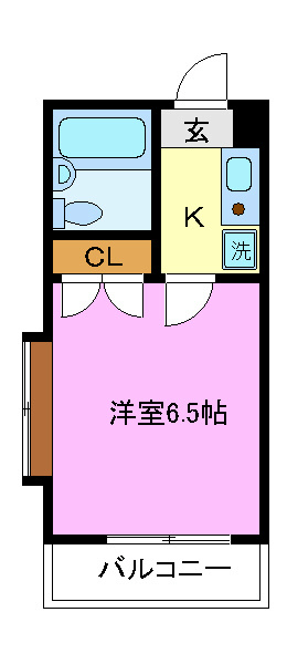 NSビル   402号室 間取り