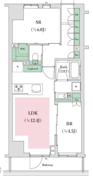 オープンレジデンシア葛西 間取り図
