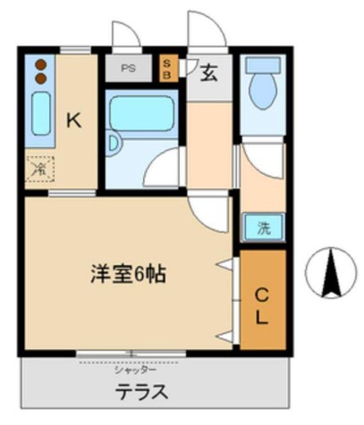 ピアフルールⅢ 103号室 間取り
