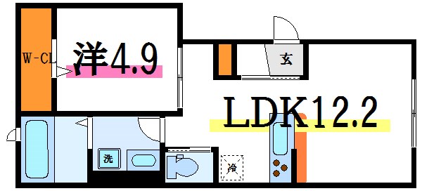 ラシーネ　ルイ　北小岩 間取り