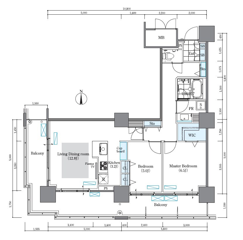 ロイヤルパークスタワー南千住 間取り図
