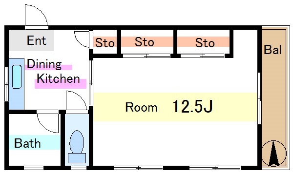 北砂中央ビル 間取り